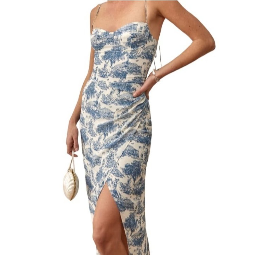 SALE! 🆕Reformation Kourtney Dress NWT Toile Pastoral Floral Size 4
